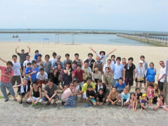 写真:レクリエーションの集合写真